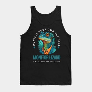 Monitor Lizard Humor Tank Top